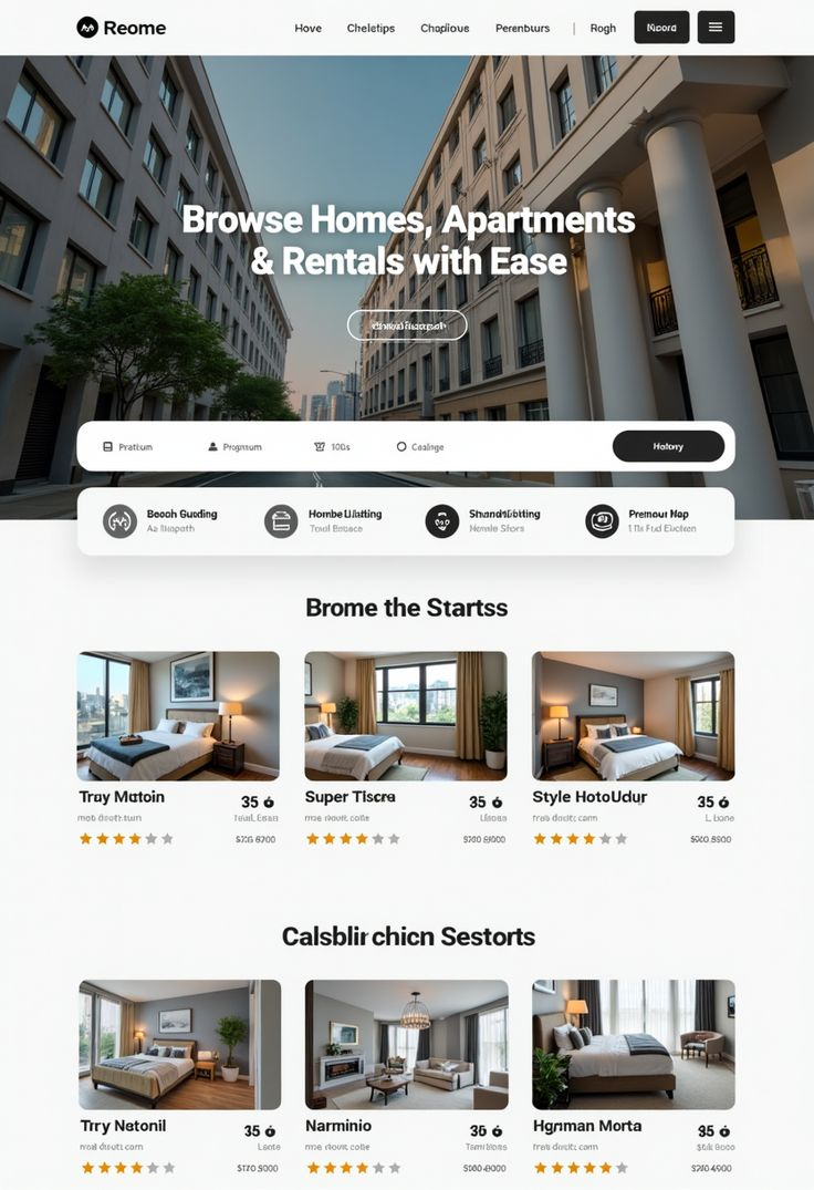 Rental Marketplace Landing Page
